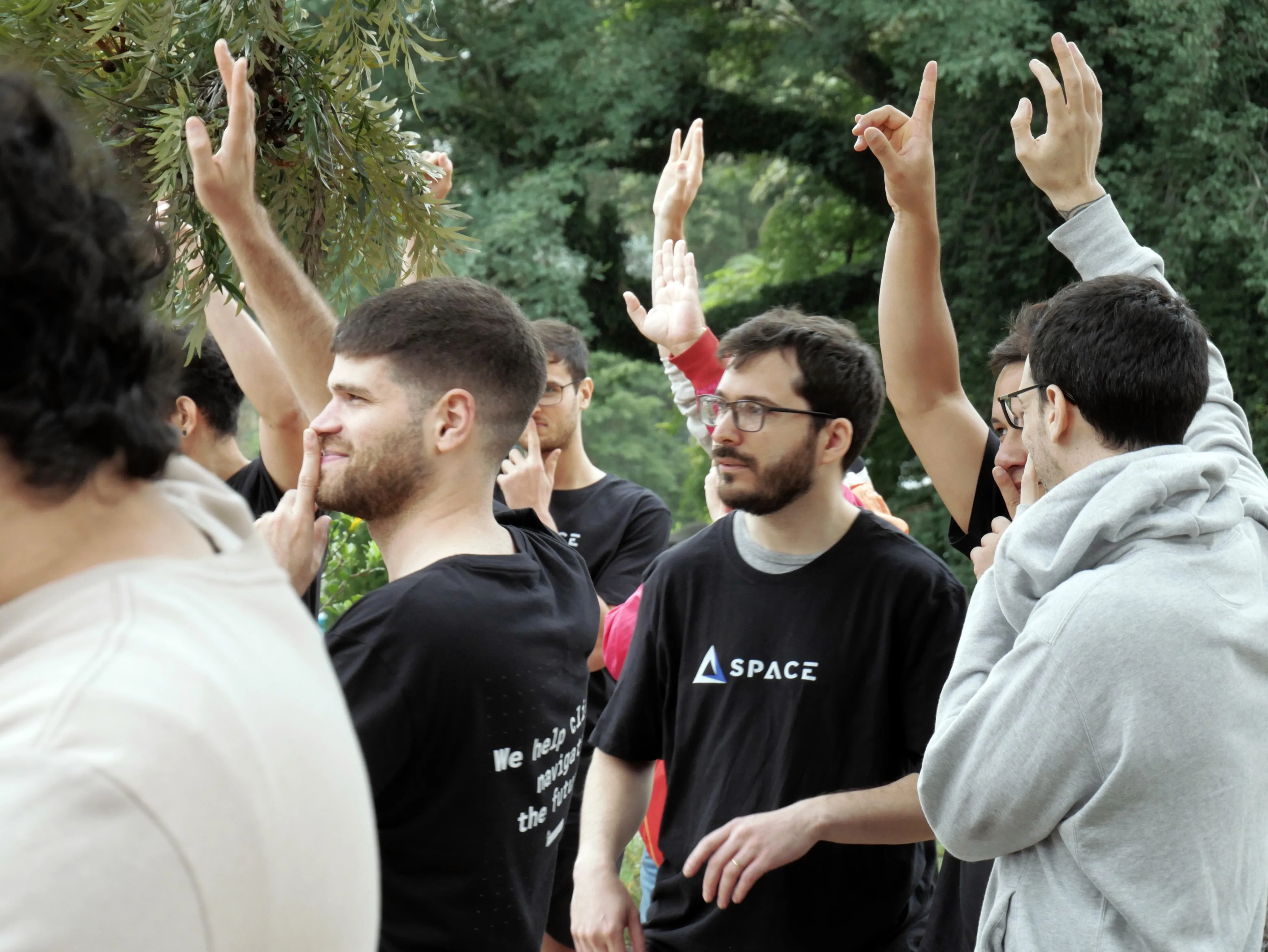 Team activity outdoors