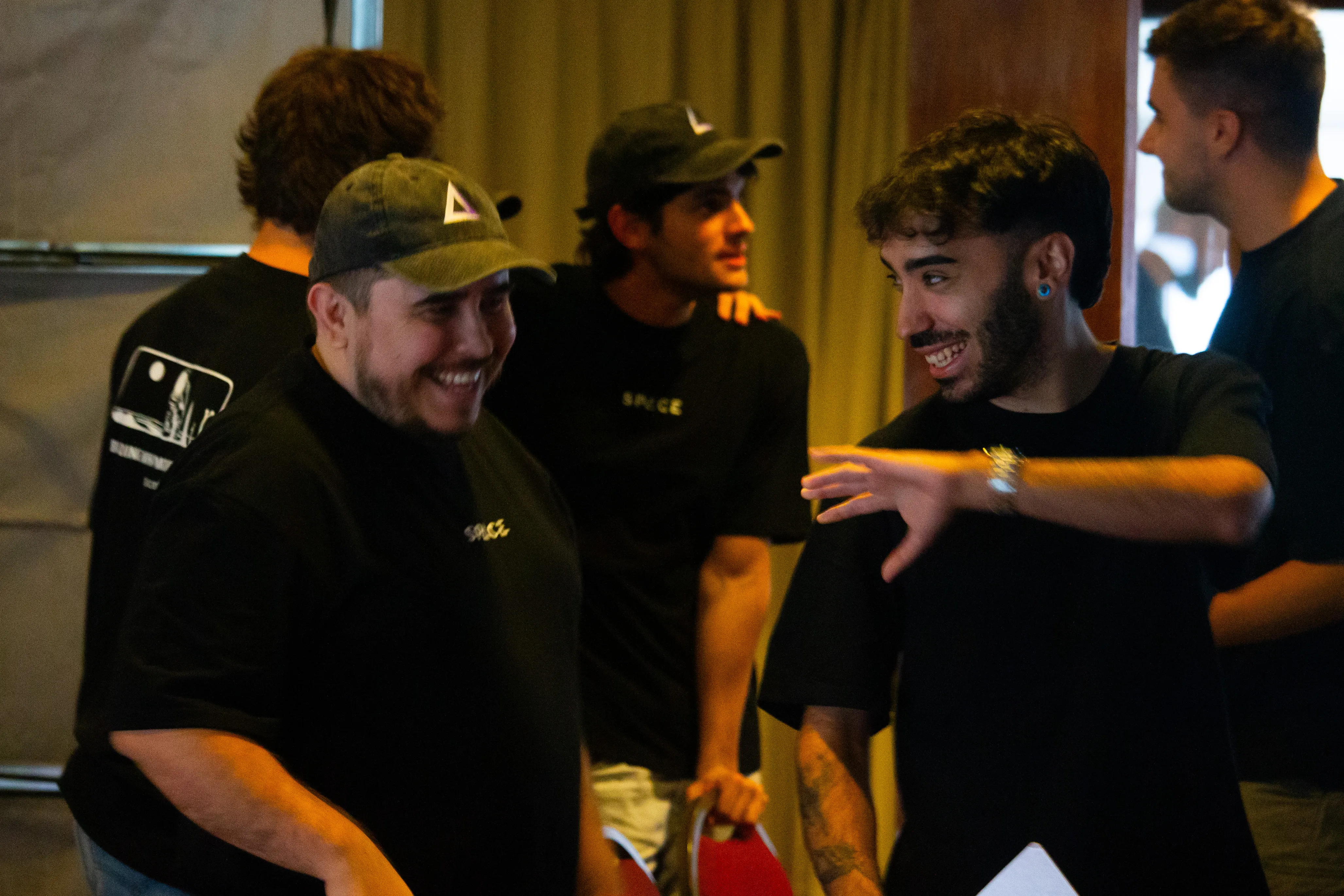 SpaceDev engineers at an event