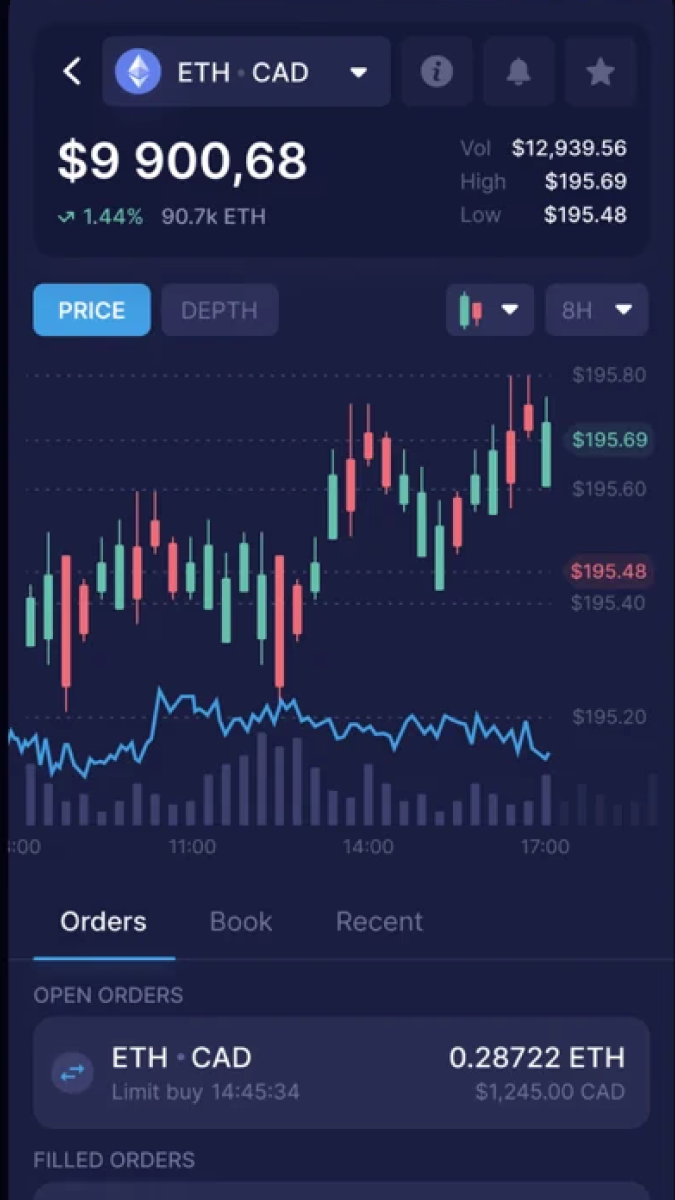 NDAX Canada — screen 1
