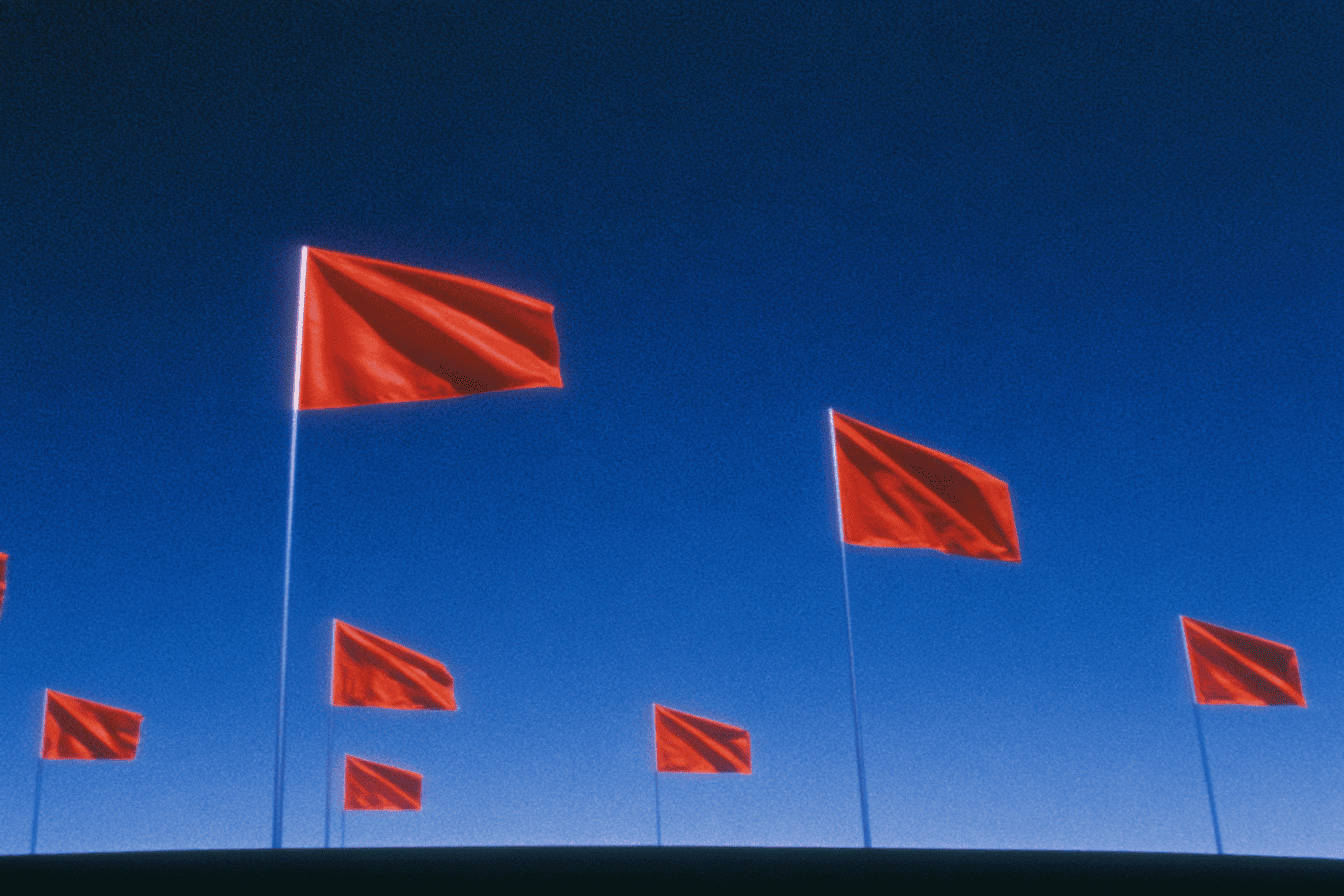 Warning signals rising from a vendor pitch deck: a guaranteed-ROI promise, a demo-only portfolio and no post-launch plan